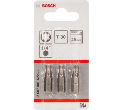 Бита T30, 25 мм, С 1/4" Bosch