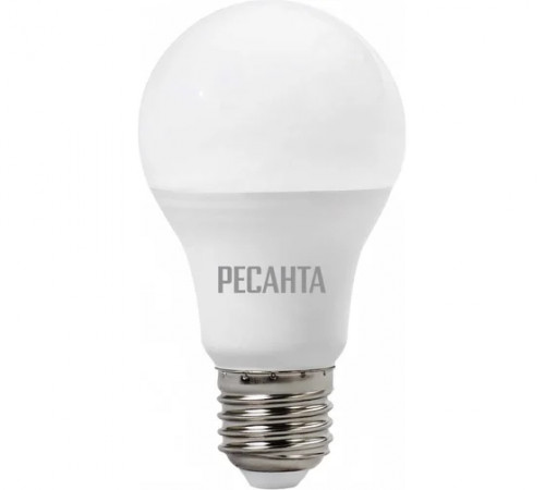 Лампа светодиодная LL-R-A60-7W-230-3K-E27(груша,7Вт,тепл.,Е27) Ресанта