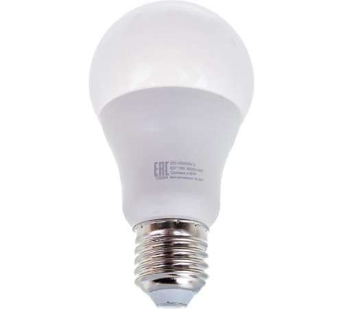 Лампа светодиодная LL-R-A65-15W-230-3K-E27(груша,15Вт,тепл.,Е27) Ресанта