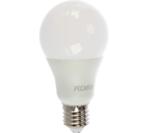 Лампа светодиодная LL-R-A65-15W-230-3K-E27(груша,15Вт,тепл.,Е27) Ресанта