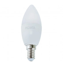 Лампа светодиодная LL-R-C37-7W-230-4K-E14(свеча,7Вт,нейтр.,Е14) Ресанта