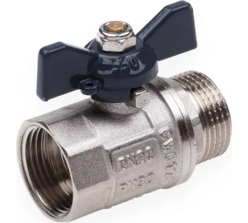 Кран шаровой FM 1" B бабочка AQUALINK
