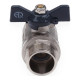 Кран шаровой FM 1/2" B бабочка AQUALINK