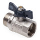 Кран шаровой FM 3/4" B бабочка AQUALINK