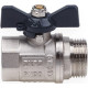 Кран шаровой FM 3/4" B бабочка AQUALINK
