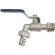 Кран шаровой водоразборный под шланг 1/2" Wh ручка AQUALINK