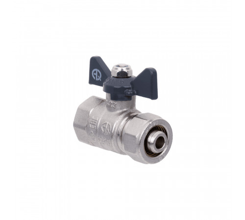 Кран шаровой для МП труб F 1/2 x 20 B бабочка AQUALINK