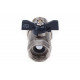 Кран шаровой со сгоном прямой FM 3/4" U B бабочка AQUALINK