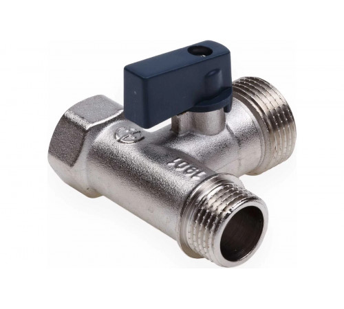 Кран шаровой трехпроходной FMM 1/2" x 3/4" x 1/2" флажок AQUALINK