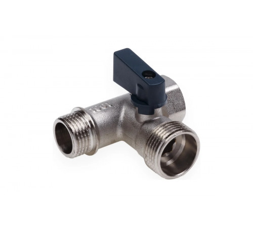 Кран шаровой трехпроходной FMM 1/2" x 3/4" x 1/2" флажок AQUALINK