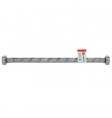 Подводка гибкая для воды 1/2"FF 60, латунная гайка AQUALINE